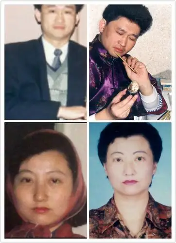 后来各奔东西.右边是多年后各自照片