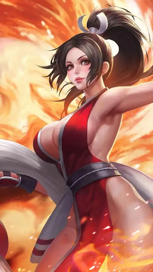 王者荣耀旧版性感不知火舞明媚烈焰 - 星月设计网
