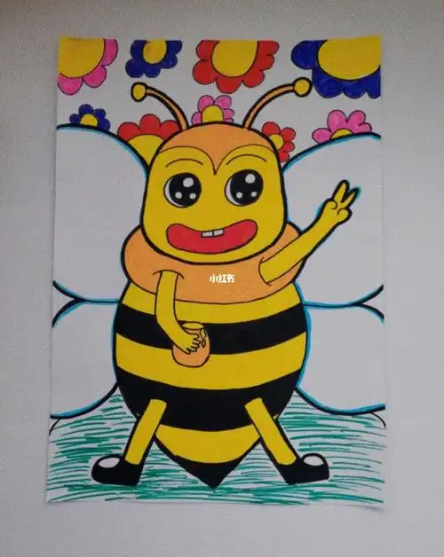 儿童简笔画小蜜蜂