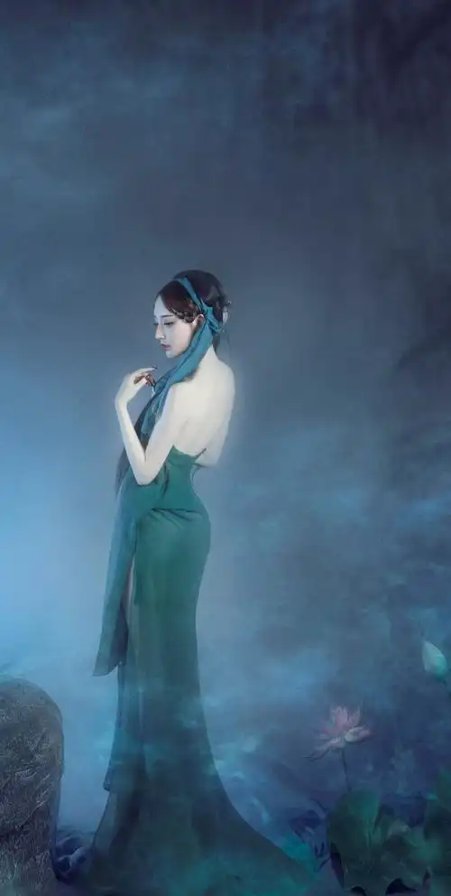 8k手机古风美女写真东方神韵来自画中仙超高清壁纸 - 清纯美女 - h128
