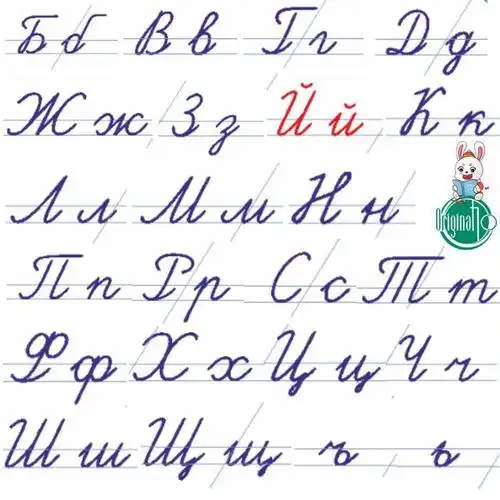 俄语字母-Русский алфавит是西里尔字母的变体,共33个.