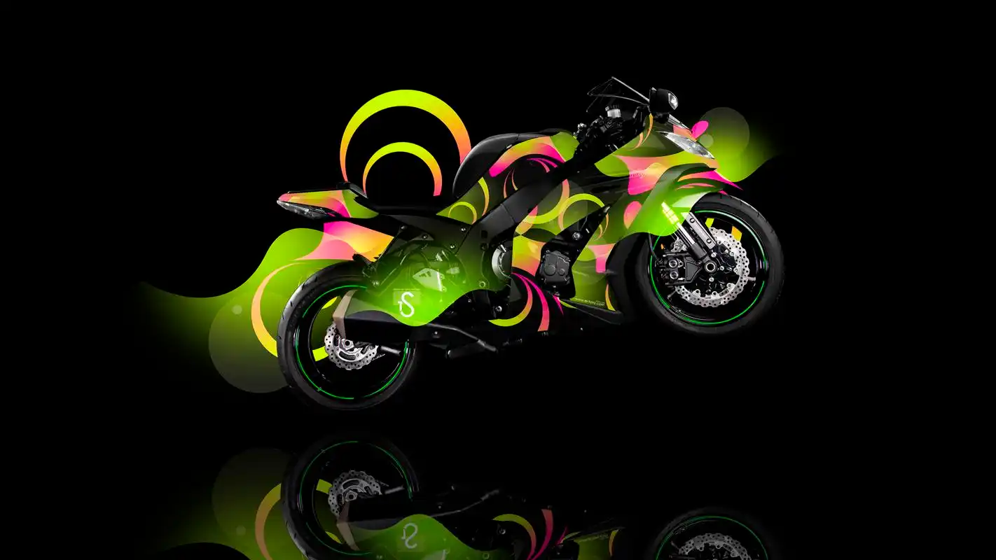摩托车疯狂设计个性完美桌面壁纸