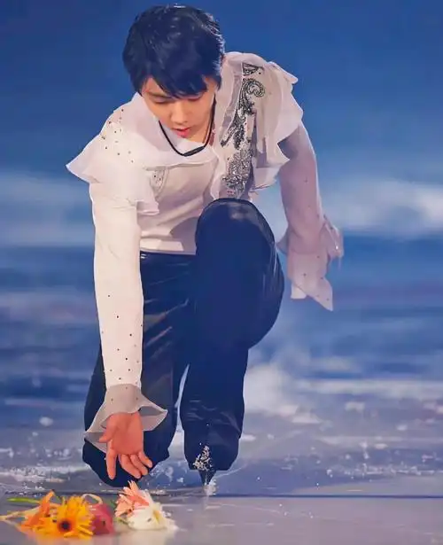 羽生结弦花开壁纸大数据内附冰场花特写