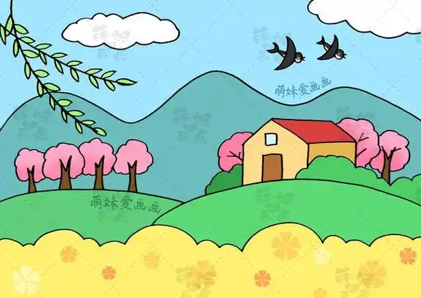 含文字内容的春天手抄报模板及简笔画合集,简单漂亮,可收藏备用