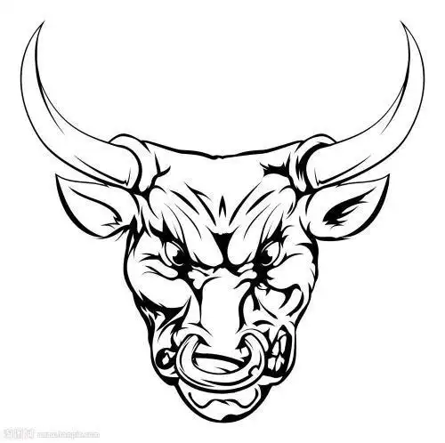 牛头头像简笔画