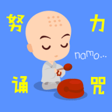 一套萌萌哒小和尚学佛表情包