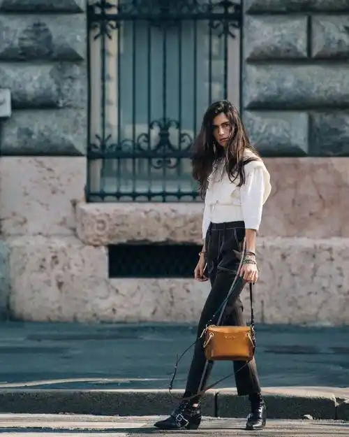 街拍 欧美 博主 时尚 ins