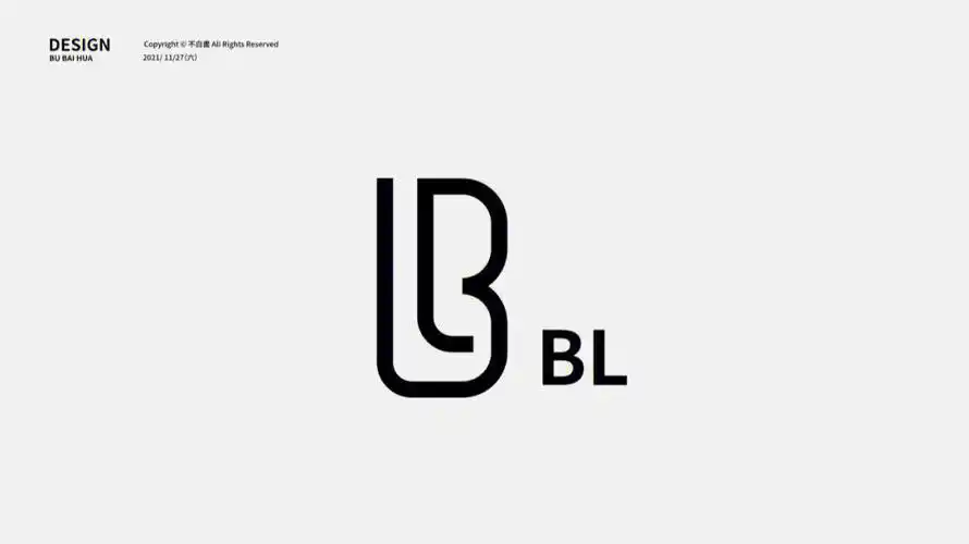 英文名字组合logo设计