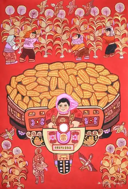 作品欣赏之三 ▎画说丰收——第三届潍坊中国农民画展