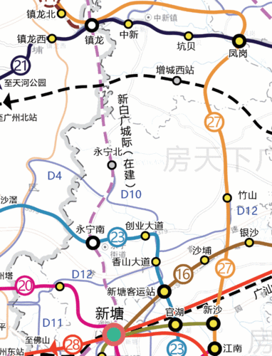 现有13号线首期7条地铁新图