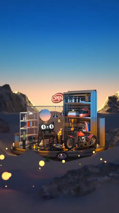 c4d电商场景建模渲染