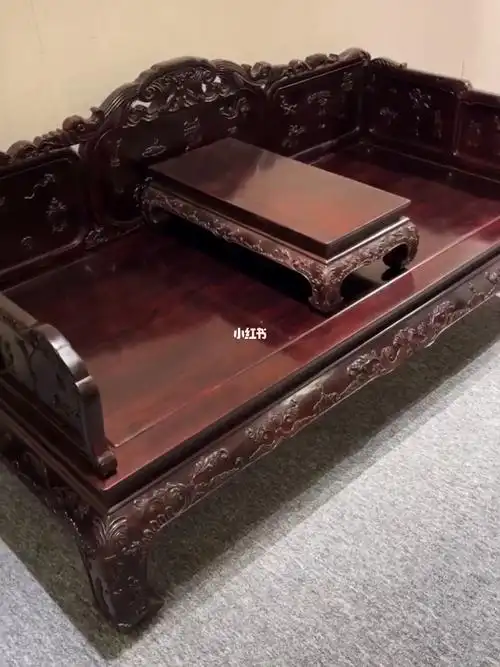 印度小叶紫檀八宝罗汉床