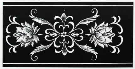 二方连续简笔画花朵