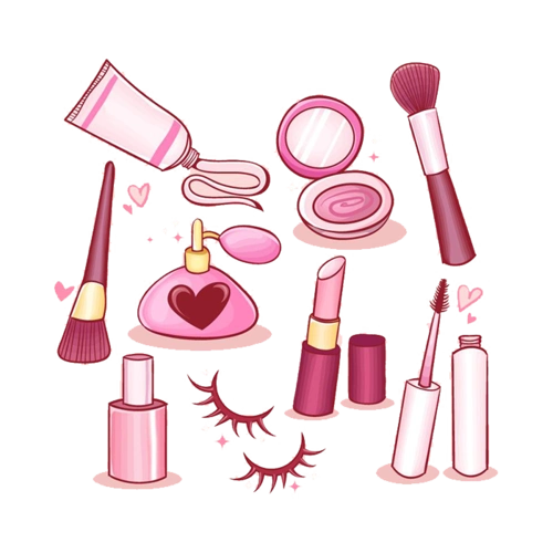 卡通彩妆用品图片