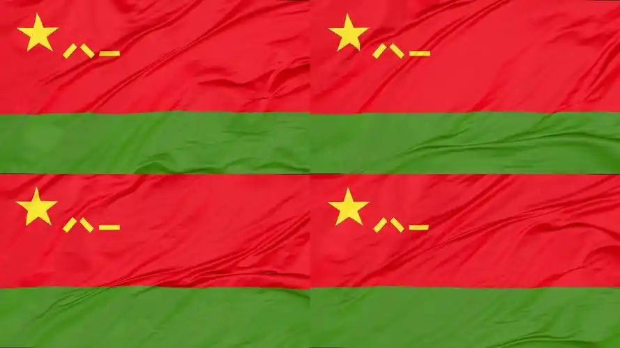 4k中国人民解放军八一旗陆军军旗