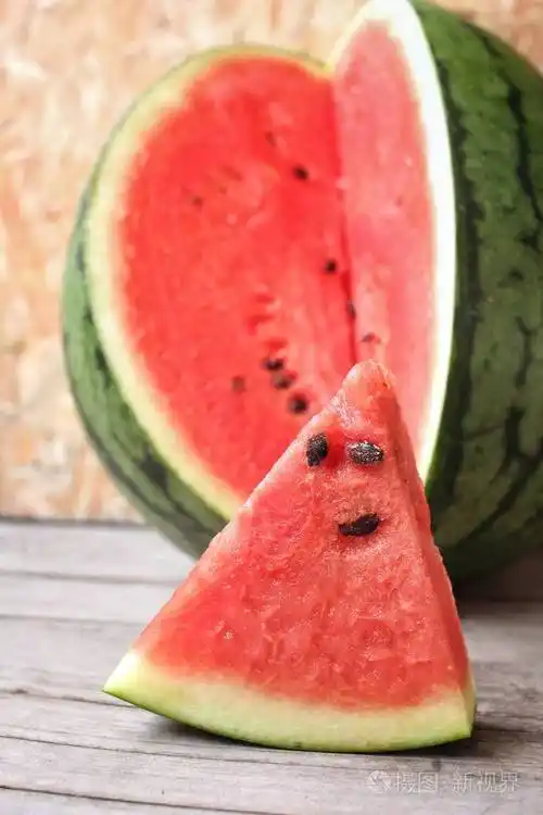 红西瓜的特写