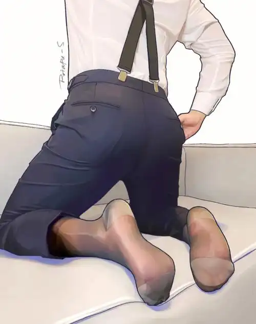 正装配灰色丝袜的穿搭真的很有男人味呢