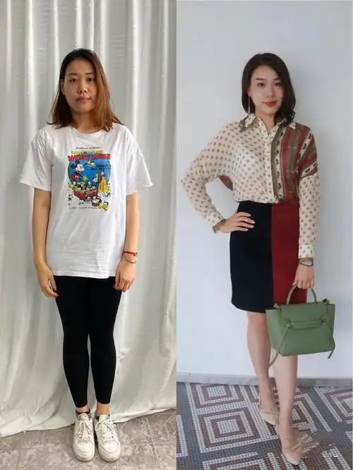 素人改造对比图原来女人打扮和不打扮差别这么大