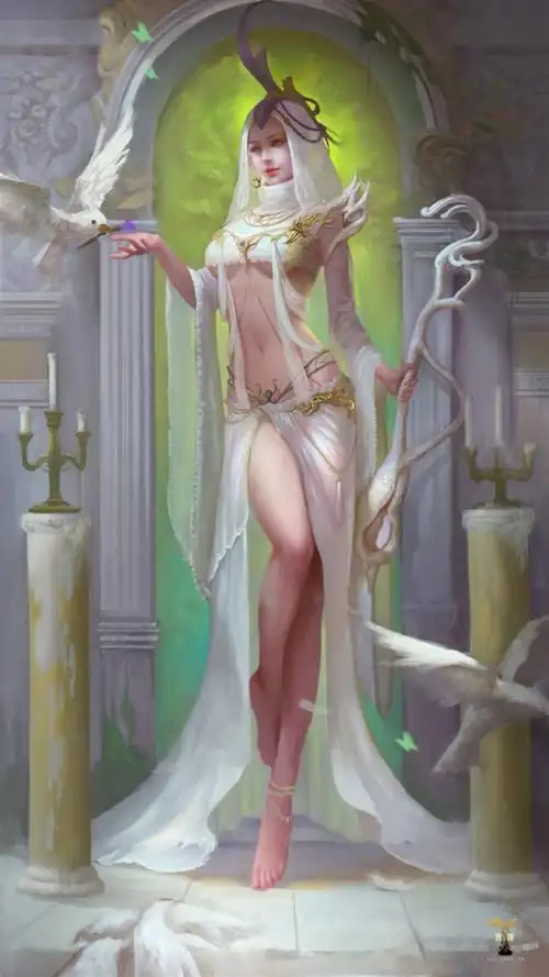 大长腿小姐姐游戏原画