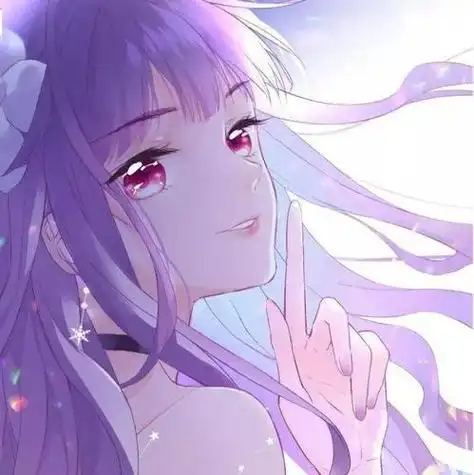 紫色动漫头像女可爱动漫头像女生温柔紫色