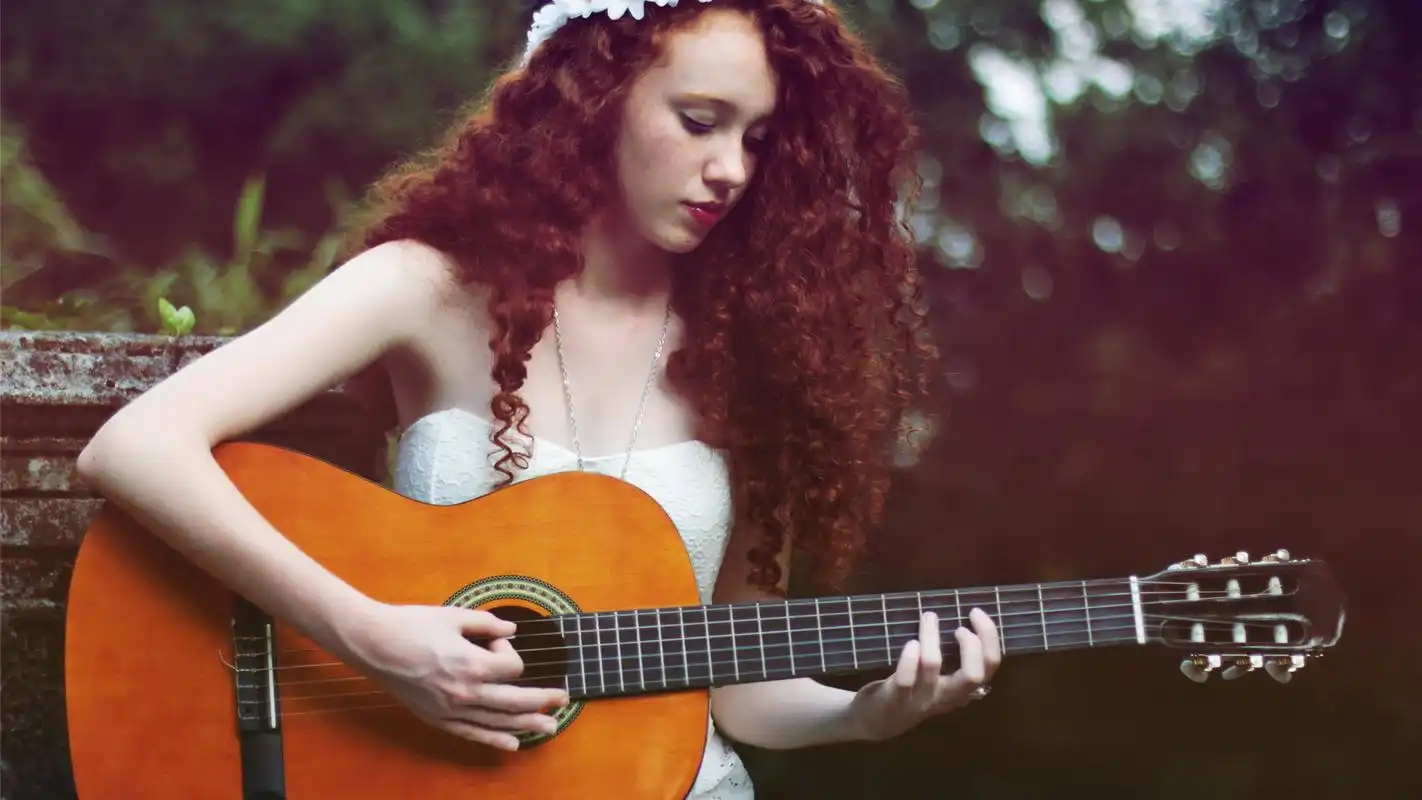 文艺范儿吉他女孩桌面壁纸第二辑