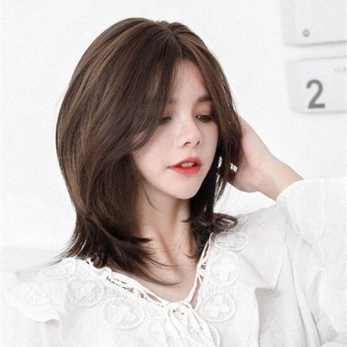 假发女短款辛芷蕾同款假发网红圆脸中长发锁骨发型气质自然全头套