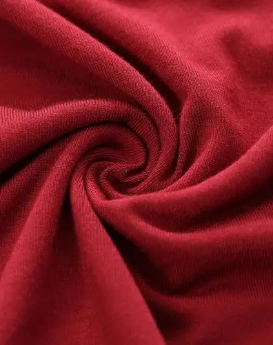 羽逸之光酒红色女士保暖内衣套装