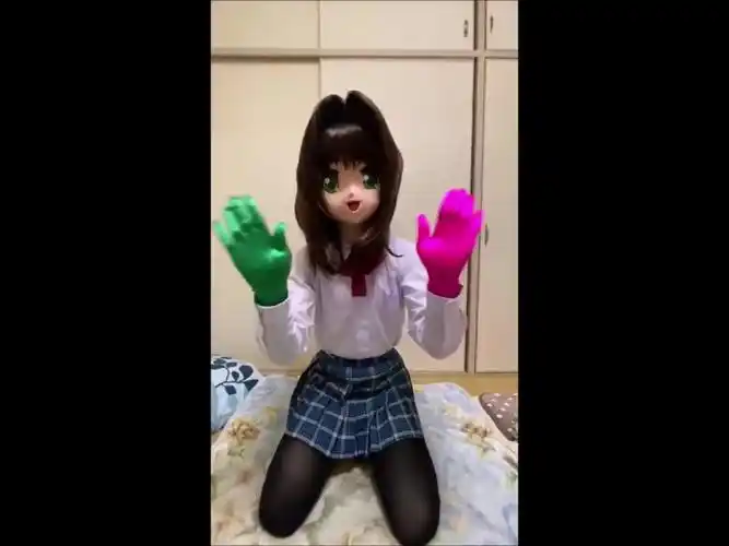 美女面具易容kigurumi居家日常,视频小合集(新kig视频212)