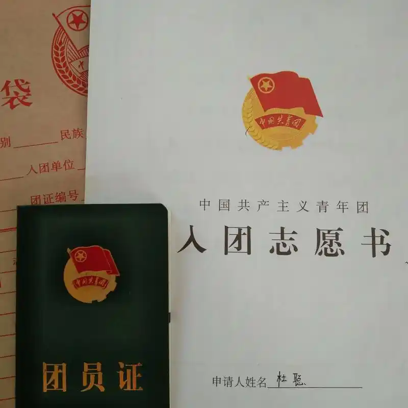 前几天刚在学校拿回来团员证,仔细一想入团已经是第四个年头了, - 抖