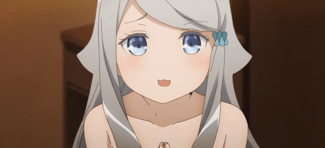 卡通动漫少女可爱迷人祈求gif动图_动态图_表情包下载_soogif