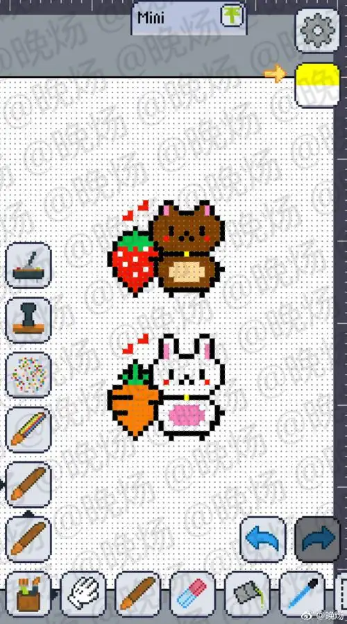 拼拼豆豆 @mm拼豆 @五颜六色大刷纸 #我爱拼豆##拼豆图纸##拼拼豆豆