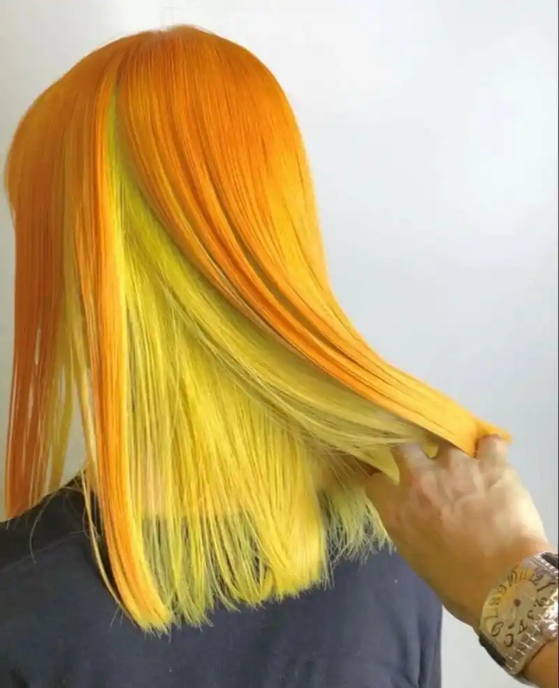 神仙秋季挑染发色78层次感十足的彩虹糖果96 发色欣赏98 层次感