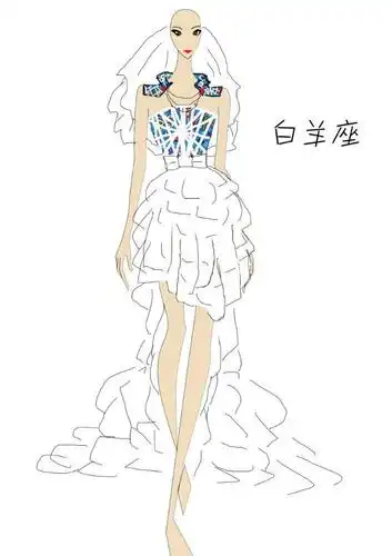 十二星座之白羊座-婚纱礼服设计-服装设计