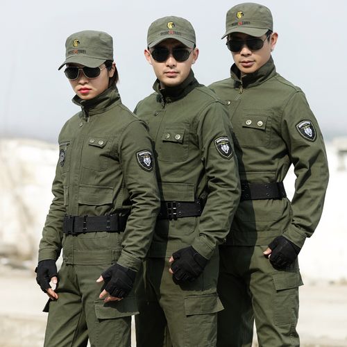 新式军装迷彩服套装特种兵绿色伪装吉利工作服加厚作训外套