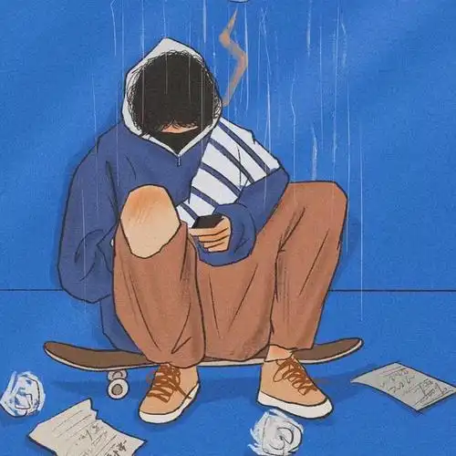 2021无脸个性潮酷手绘头像