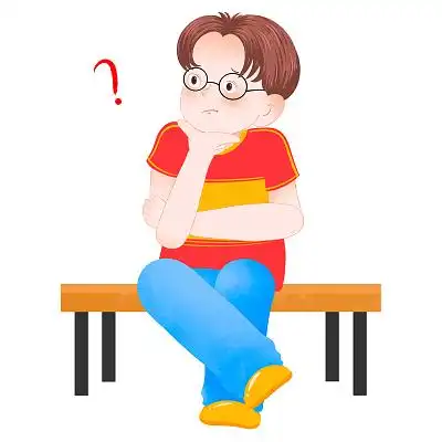 卡通扁平风单人思考元素考虑想法商务png素材单人跆拳道元素跆拳道