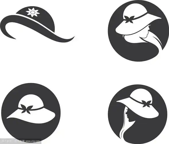 女人帽子图标标志设计