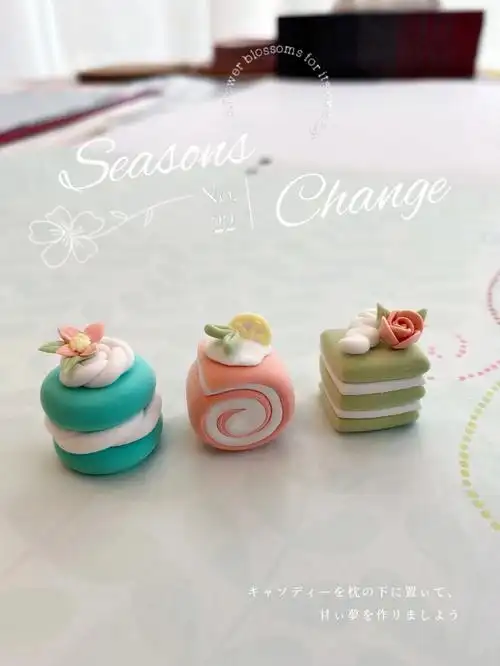 粘土教程简单好做马卡龙色下午茶小蛋糕