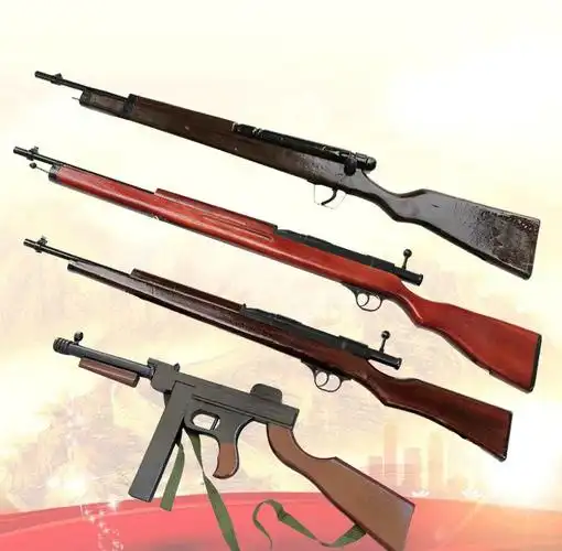 木质八路军枪影视戏剧新四军红军器训练表演道具神孩子 冲锋枪【图片