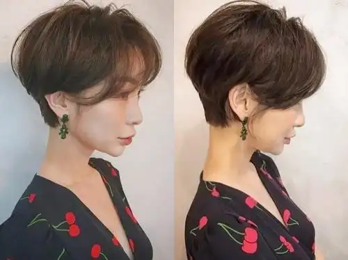 人生第一次剪短发,我选"剃后脖"短发,换上美多了!