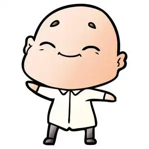 卡通大喊光头男人3d 渲染卡通头像.多彩的橡皮泥图.逼真的粘土模型.