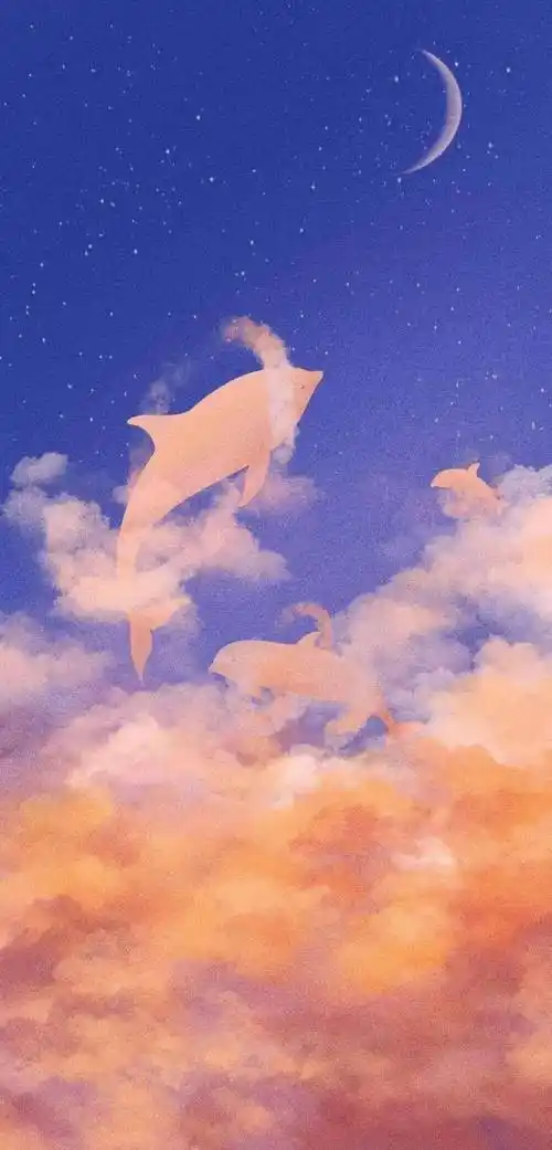 手机壁纸蓝色系ins风壁纸