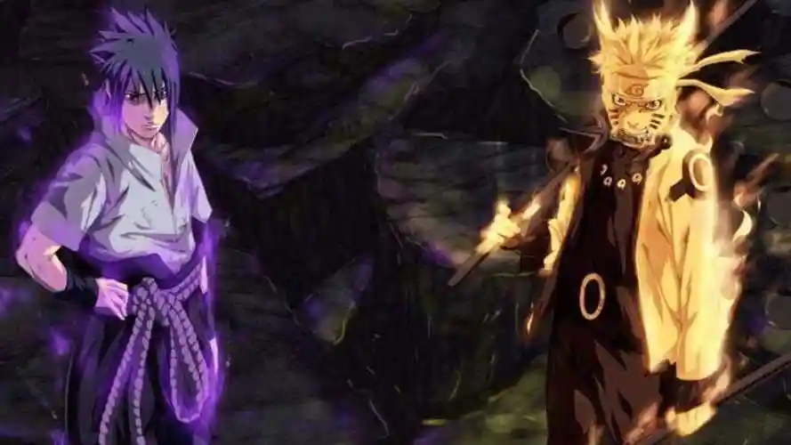 鸣人,佐助精彩战斗混剪,须佐vs九尾的终极对决