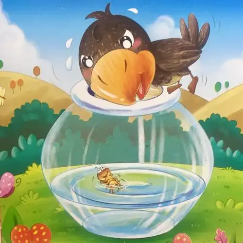 睡前阅读(4)--《乌鸦喝水》