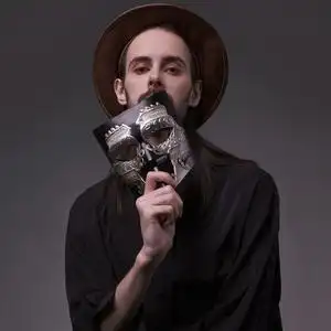 蒙面歌王面具演出面具bauta面具抖音新娘可以唱歌的黑色邪鬼面具