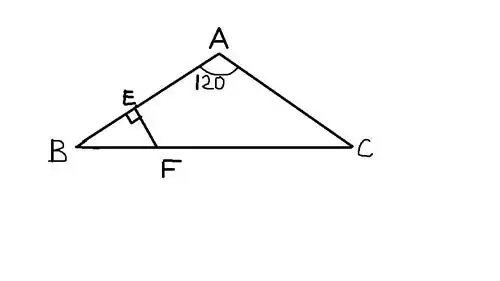 86 2010-11-02 如图,三角形abc中,ab=ac,角bac等于120度,ef.