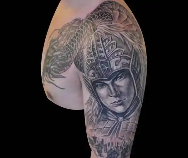 赵云纹身--常胜将军赵子龙的手臂纹身图案推荐