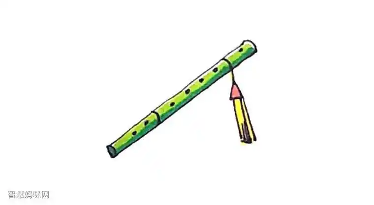 笛子简笔画颜色