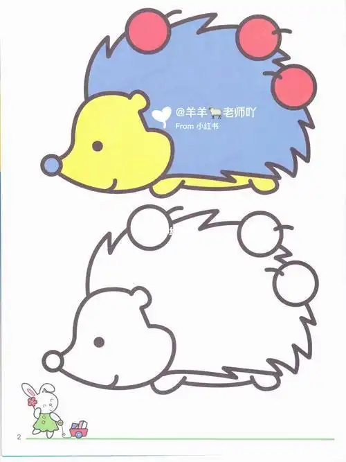 动物小鹿简笔画 - 图片搜索  简幼儿园长颈鹿简笔画幼儿园小班涂色