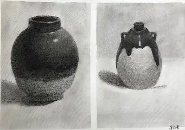 2021届高一素描教学(静物单体写生深色罐)